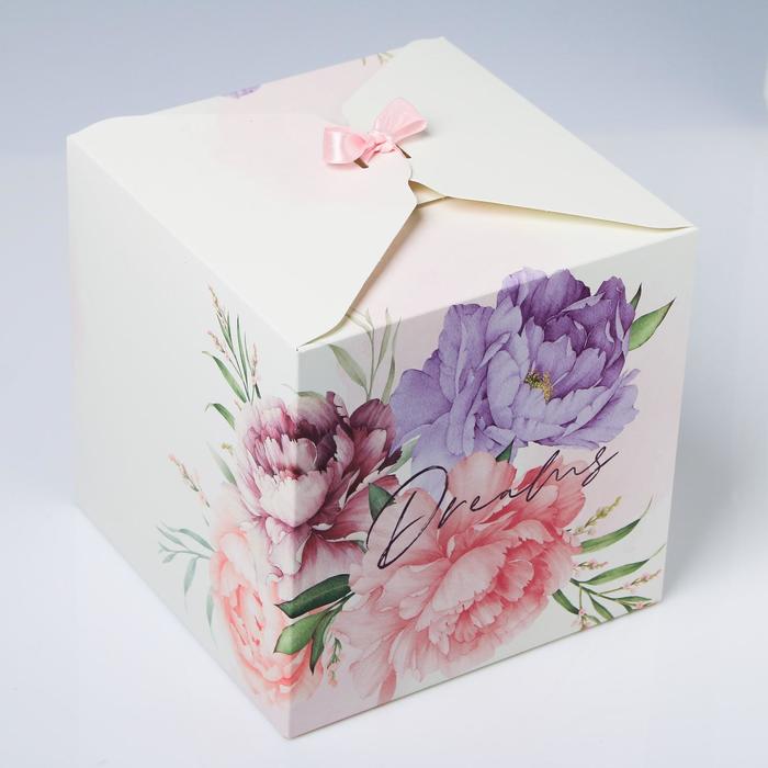 Коробка подарочная складная, упаковка, «Dreams», 18 х 18 х 18 см - фото 1907039607