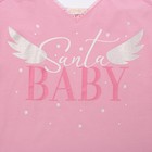 Набор жен. (майка, шорты) KAFTAN "Santa baby", р-р XL (50), розовый/серый - Фото 4