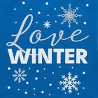 Комплект женский (майка, шорты) KAFTAN "Love winter", размер 42, цвет синий - Фото 4