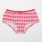 Комплект женский (майка, шорты) KAFTAN "Xmas", размер 50, цвет красный - фото 49394999