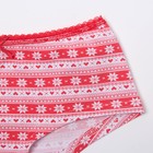 Комплект женский (майка, шорты) KAFTAN "Xmas", размер 50, цвет красный - фото 49395000