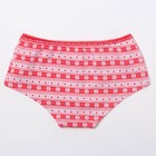 Комплект женский (майка, шорты) KAFTAN "Xmas", размер 50, цвет красный - фото 49395001