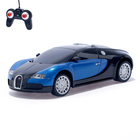 Машина радиоуправляемая Bugatti Veyron, 1:24, работает от батареек, свет, цвет синий - Фото 1