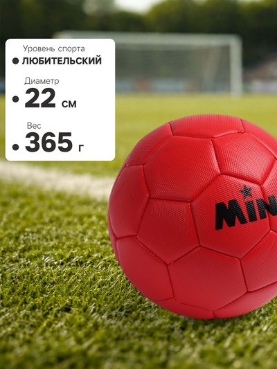 Футбольный мяч MINSA, PVC, машинная сшивка, 32 панели, р.5