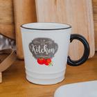 Кружка Доляна «Гурман», 400 мл, доломит, белая - Фото 6