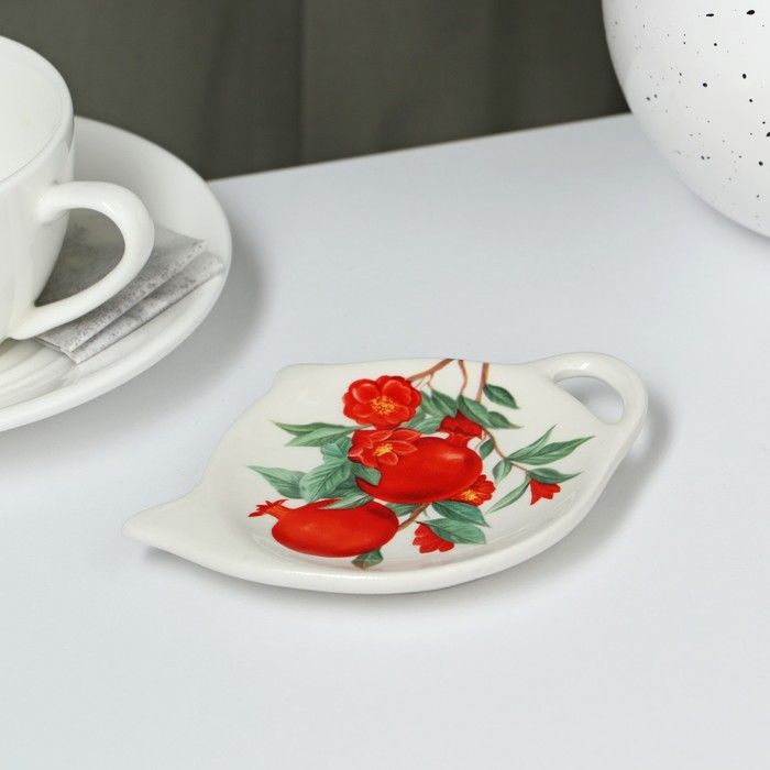 Подставка под чайный пакетик Доляна «Гранат», 12×8.4 см - Фото 1