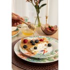 Тарелка фарфоровая десертная Доляна «Пташка», d=20,5 см, цвет белый - Фото 7