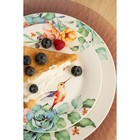 Тарелка фарфоровая обеденная Доляна «Пташка», d=25,3 см, цвет белый - Фото 3