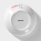 Салатник Доляна «Пташка», 600 мл, d=15.2 см, фарфор, белый - Фото 6