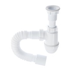 Сифон для мойки «АНИ Пласт» Варяг C5010, 1 1/2"х40 мм, с гофрированной трубой 40×50 мм - Фото 1