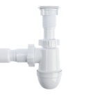 Сифон для мойки «АНИ Пласт» Варяг C5010, 1 1/2"х40 мм, с гофрированной трубой 40×50 мм - Фото 2