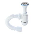 Сифон универсальный «АНИ Пласт» Варяг C5510, 1 1/2" × 40 мм, с гибкой трубой 40×50 мм - Фото 1