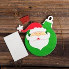 Набор для творчества - создай ёлочное украшение «Улыбающийся Дед Мороз» - Фото 3