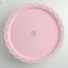 Блюдо для торта и пирожных на ножке, d=34 см, цвет МИКС - Фото 2