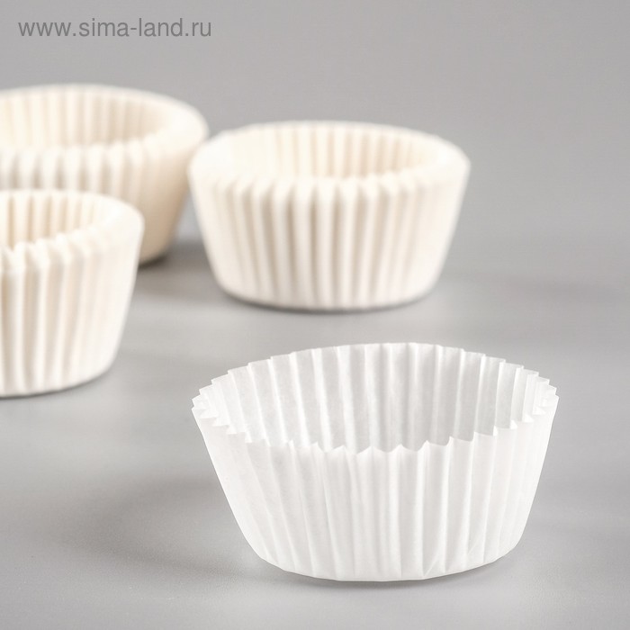 Форма для выпечки белая, 3×1.8 см - Фото 1