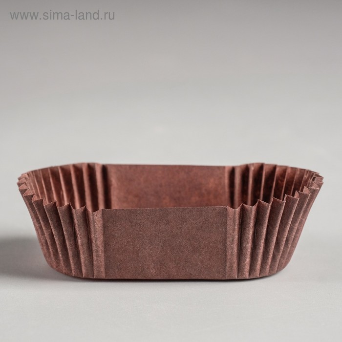 Форма для выпечки коричневая, форма овал, 3 х 6,5 х 2,25 см - Фото 1