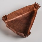 Форма для выпечки коричневая, форма треугольник, 10,2 х 10,2 х 7,5 х 2,5 см - Фото 2