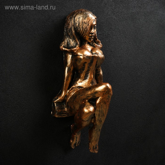 Вешалка настенная «Девушка», панно, 32×15×13 см - Фото 1