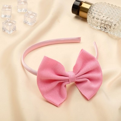 Ободок для волос Выбражулька «Малышка», блеск, 1 см, розовый