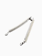 Банан для волос "Тайна морей" 9,5 см бусины ажур, серебро (6 шт) - фото 809270443