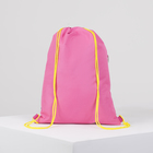 Мешок для обуви, наружный карман на молнии, цвет розовый - Фото 2