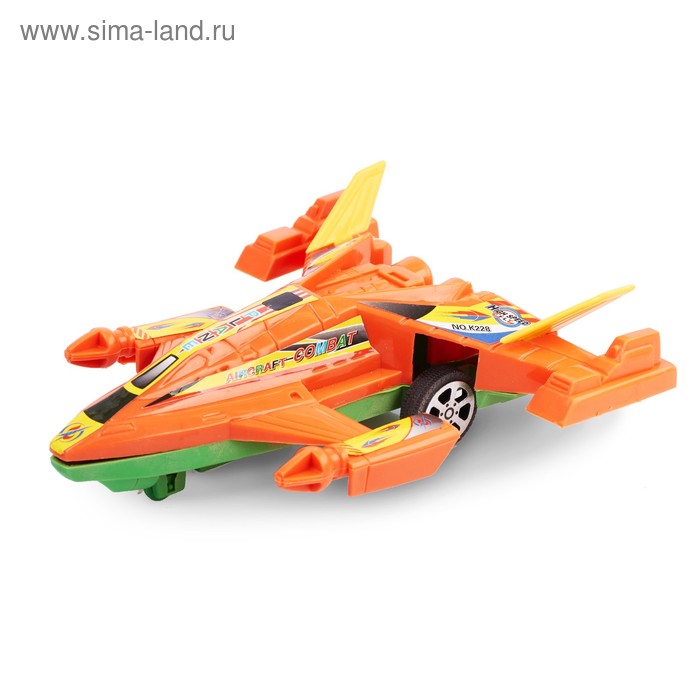 Заводная игрушка «Космо-самолёт», на верёвочке - Фото 1