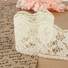 Кружево капроновое, 60 мм × 10 ± 1 м, цвет молочный - Фото 4