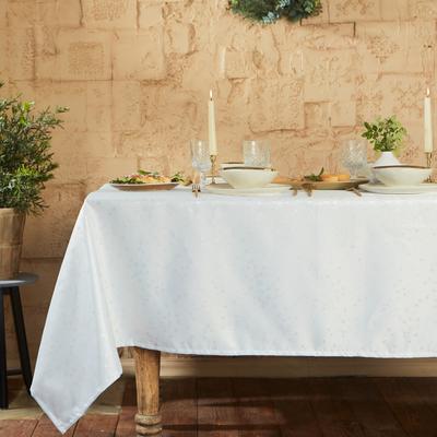 Скатерть Этель "Серебряные звезды" цв.белый, 142*110 +/-3 см, 115 ±10 гр,100% п/э