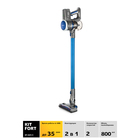 Пылесос Kitfort KT-541-1, вертикальный, беспроводной, 120 Вт, 0.5 л, сине-серый - фото 51543389