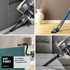 Пылесос Kitfort KT-541-1, вертикальный, беспроводной, 120 Вт, 0.5 л, сине-серый - фото 51543391