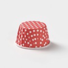 Форма для выпечки круглая Доляна «Горох», d=6.5 см, цвет красный - Фото 3