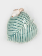 Блюдо керамическое «Птичка на листочке», 15.5×15.5 см, цвет голубой - Фото 4