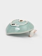 Блюдо керамическое «Птичка на листочке», 15.5×15.5 см, цвет голубой - Фото 5