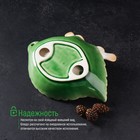 Блюдо «Птички на листочке», 19×13×4 см, керамика, зелёное - Фото 3