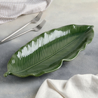 Блюдо 39,5×17 см «Лист», цвет зелёный - Фото 2