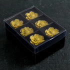 Кольцо керамическое для салфеток «Цветок», 5,5×5×6 см, цвет жёлтый - фото 24594960