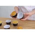 Форма для выпечки круглая Доляна «Шоколад с молоком», d=6.5 см, коричневая - Фото 4