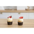 Форма для выпечки круглая Доляна «Шоколад с молоком», d=6.5 см, коричневая - Фото 5