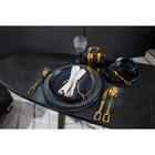 Тарелка подстановочная «Фишер», d=35 см, обводка, чёрная - Фото 6