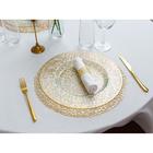 Тарелка подстановочная «Фишер», d=35 см, цвет обводки золотой - Фото 5