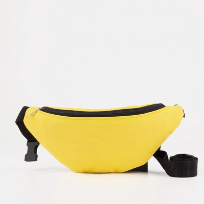 Поясная сумка на молнии, жёлтая