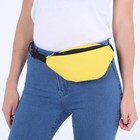 Поясная сумка на молнии, жёлтая - Фото 4