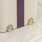 Швабра с отжимом и ведро: ведро с отсеками для полоскания и отжима 10 л, швабра плоская, запасная насадка из микрофибры - Фото 5