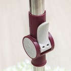 Швабра с отжимом и ведро на колёсиках с металлической центрифугой, 16,5 л, запасная насадка из микрофибры - Фото 8