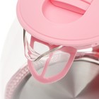 Чайник электрический Kitfort KT-653-2, стекло, 1 л, 1100 Вт, розовый - Фото 4
