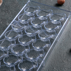 Форма для конфет и шоколада «Ананас», 28×14 см, 21 ячейка, пластик, прозрачная - Фото 3