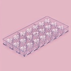 Форма для конфет шоколада KONFINETTA «Губки», 28×14 см, 21 ячейка 4.8×2.5×1.8 см, пластик, прозрачная - Фото 10