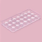 Форма для конфет шоколада KONFINETTA «Комильфо», 28×14 см, 21 ячейка, пластик, прозрачная 4459572