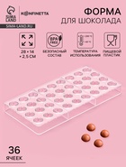 Форма для конфет и шоколада KONFINETTA «Полусфера», 28×14 см, 36 ячеек 2×1 см, пластик, прозрачная - Фото 1