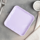 Тарелка квадратная «Бантик», 15,3 см, цвет МИКС - Фото 1